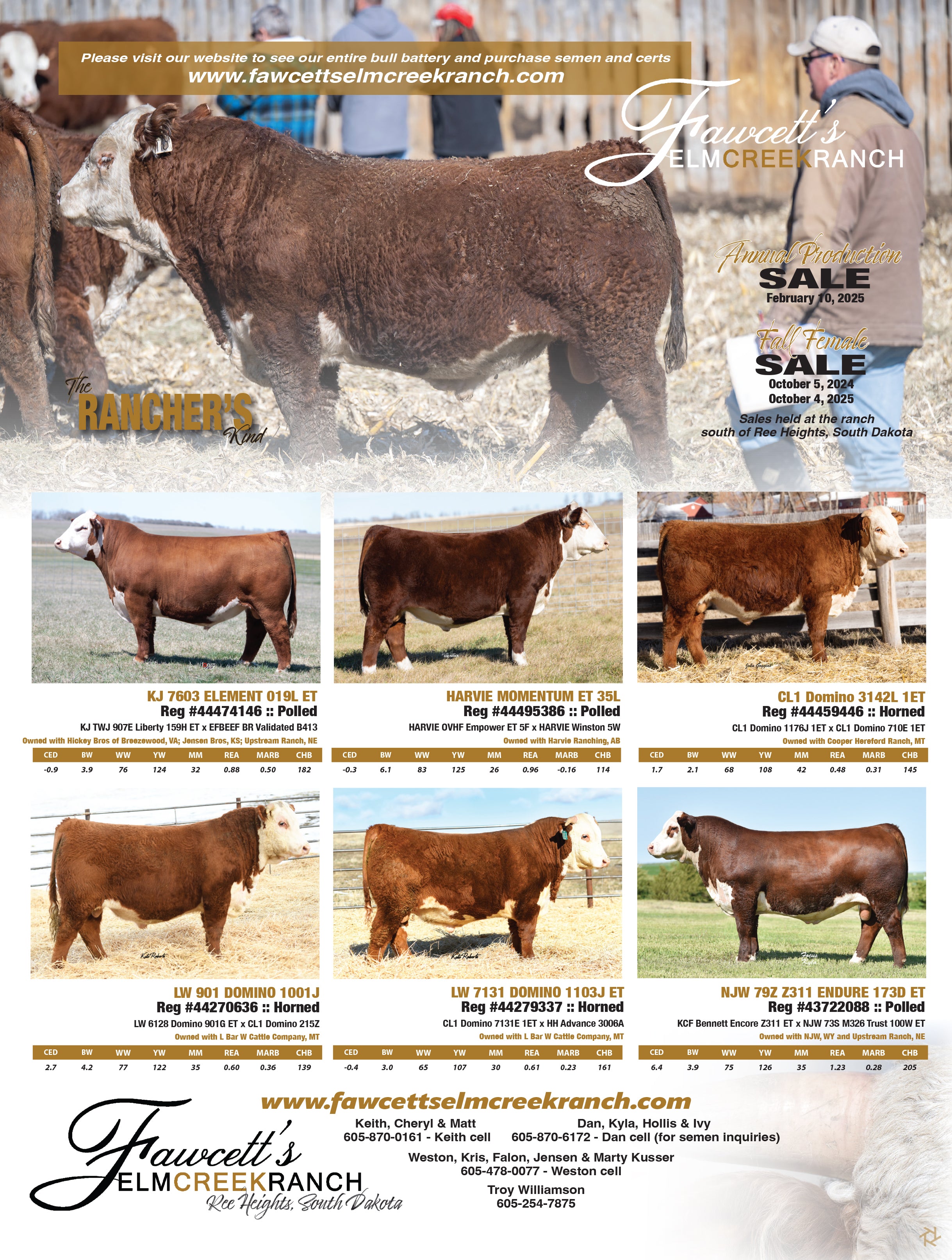 Sales Fawcett's Elm Creek Ranch